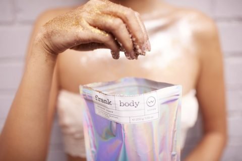 frank body shimmer scrub